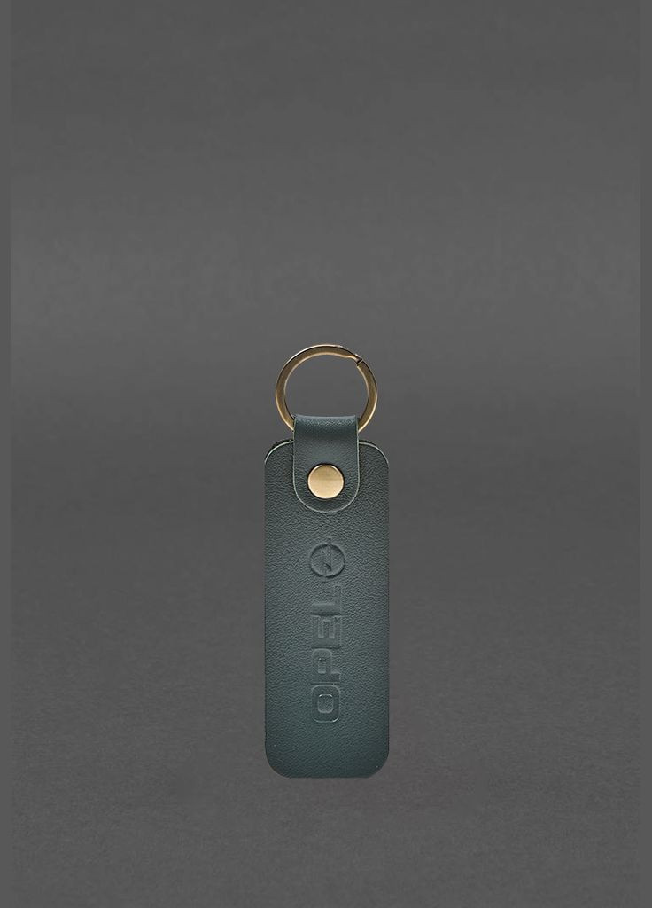 Шкіряний брелок для Авто Opel зелений краст (A-028297) BlankNote (334339225)