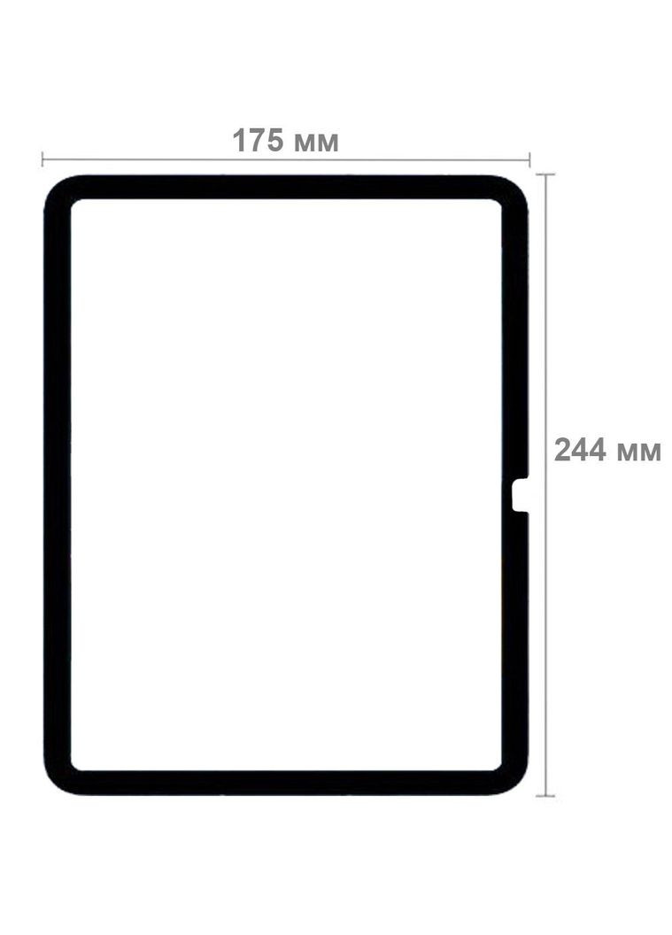 Защитное стекло 10D для планшета Apple iPad 10.9" 2022 (A2696 / A2757 / A2777 / A3162) - Black BeCover (285715855)