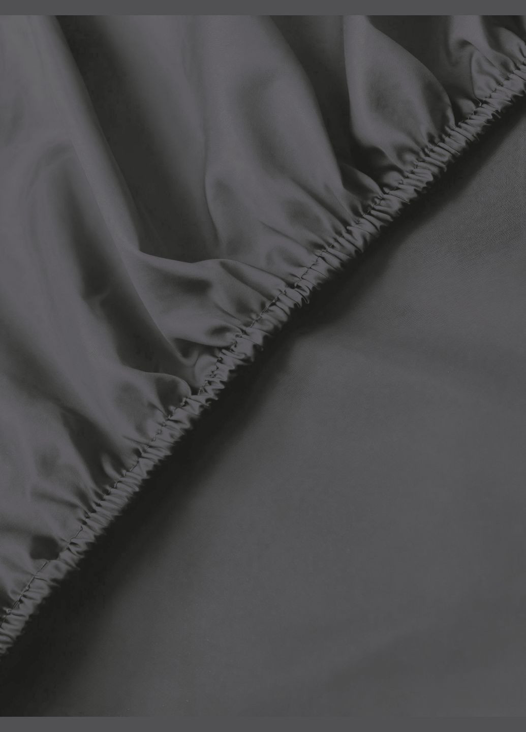 Простирадло на гумці сатин Grey 80х190 (GDSGSHEETF080190) Good-Dream (321966331)
