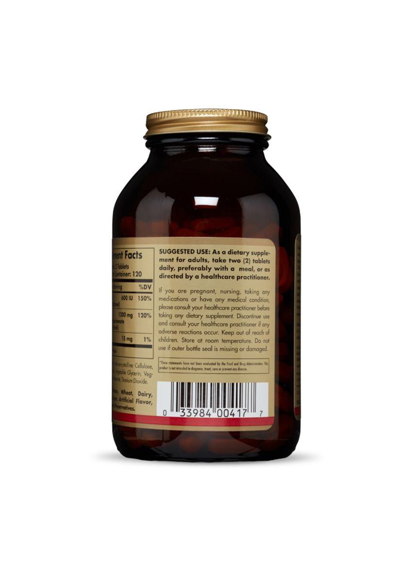 Кальций 600, Calcium 600, 240 таблеток Solgar (326054295)