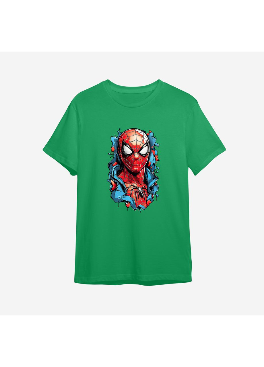 Зелена демісезонна дитяча футболка з принтом "людина-павук". spider-man (10389263584) ТiШОТКА