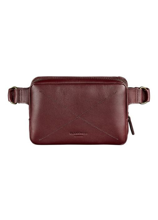 Кожаная поясная сумка Dropbag Mini Krast бордовая (A-026485) BlankNote поясна сумка (327874351)