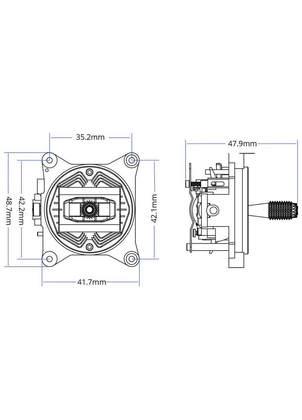 Профессиональные стики AG01 Mini CNC Hall Gimbals для TX12 и Zorro Radiomaster (293083511)