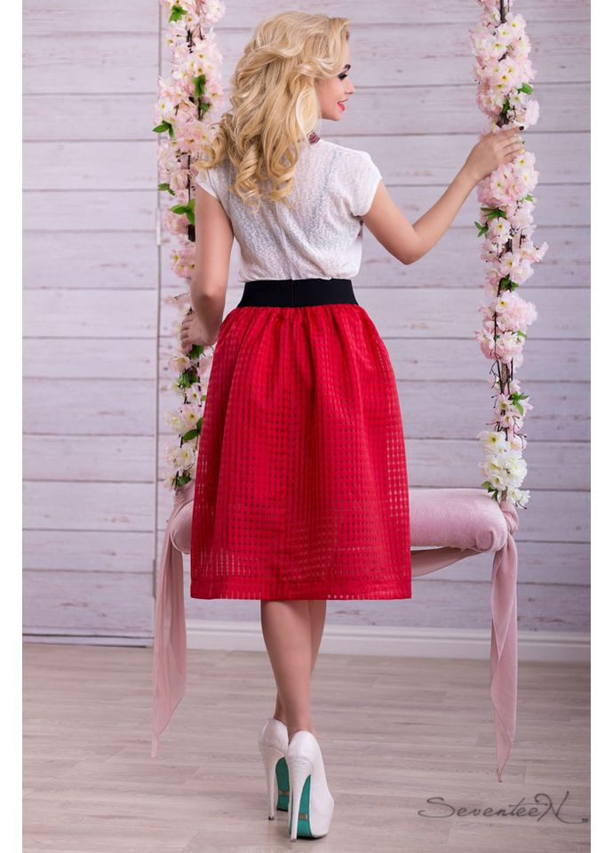 Красная юбка 618.1332+а Seventeen