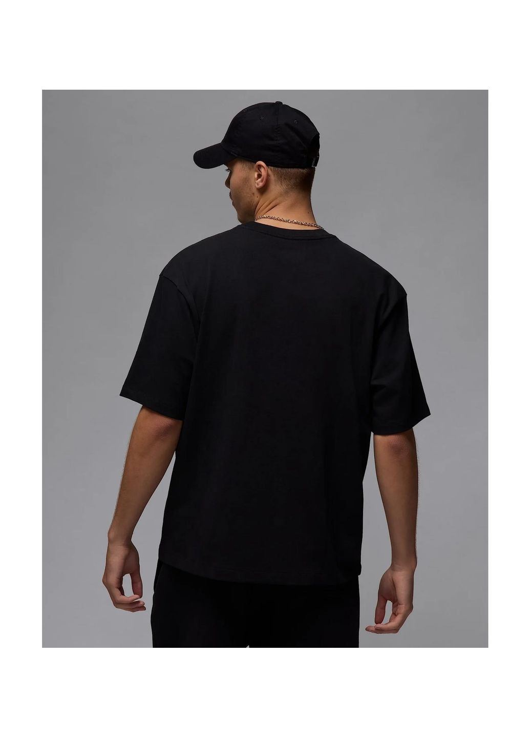 Чорна футболка чоловіча essentials oversized t-shirt (ib7345-010) Jordan
