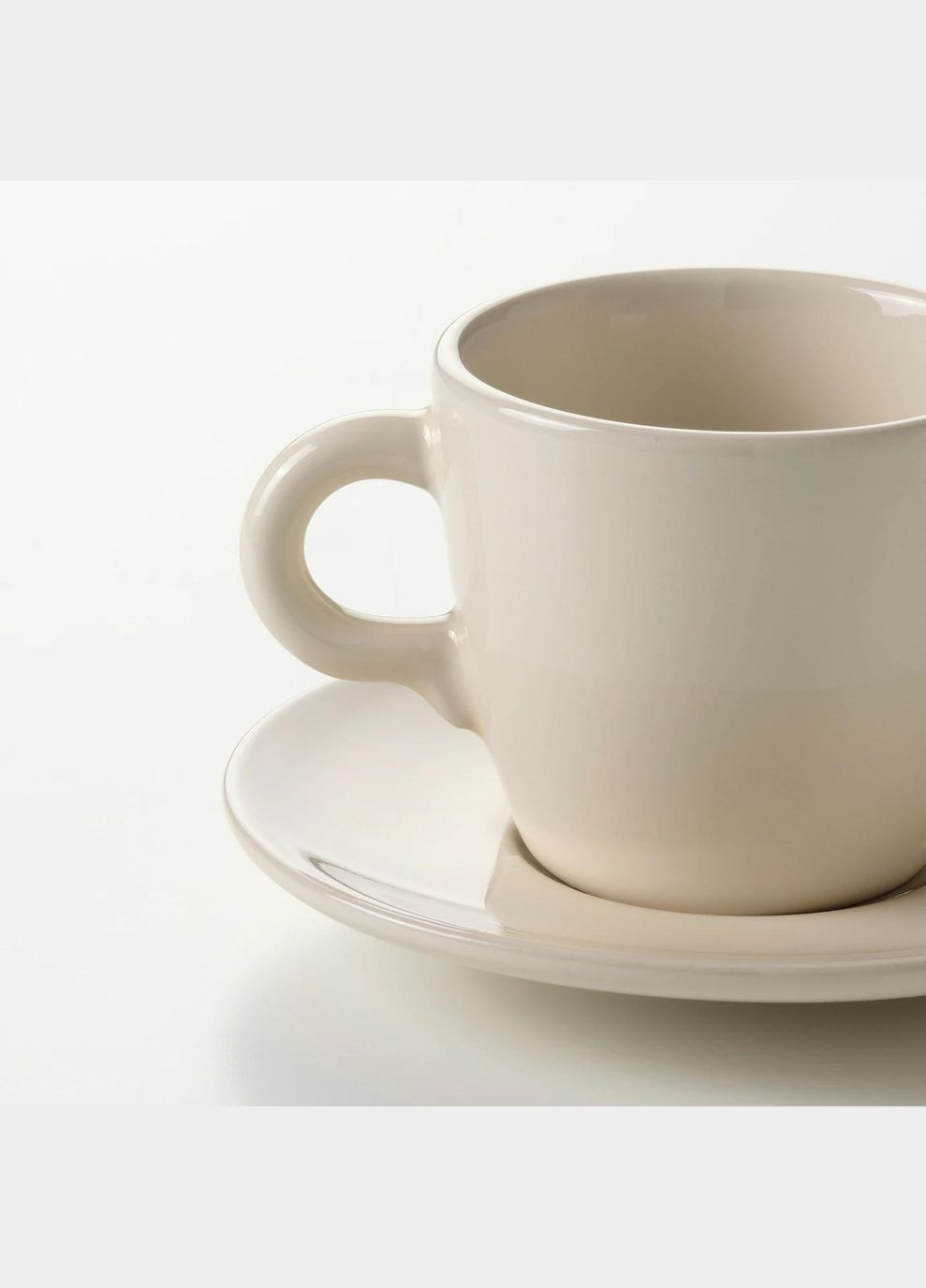 Чашка з блюдцем ІКЕА FARGKLAR 7 кл (00483630) IKEA (278408123)