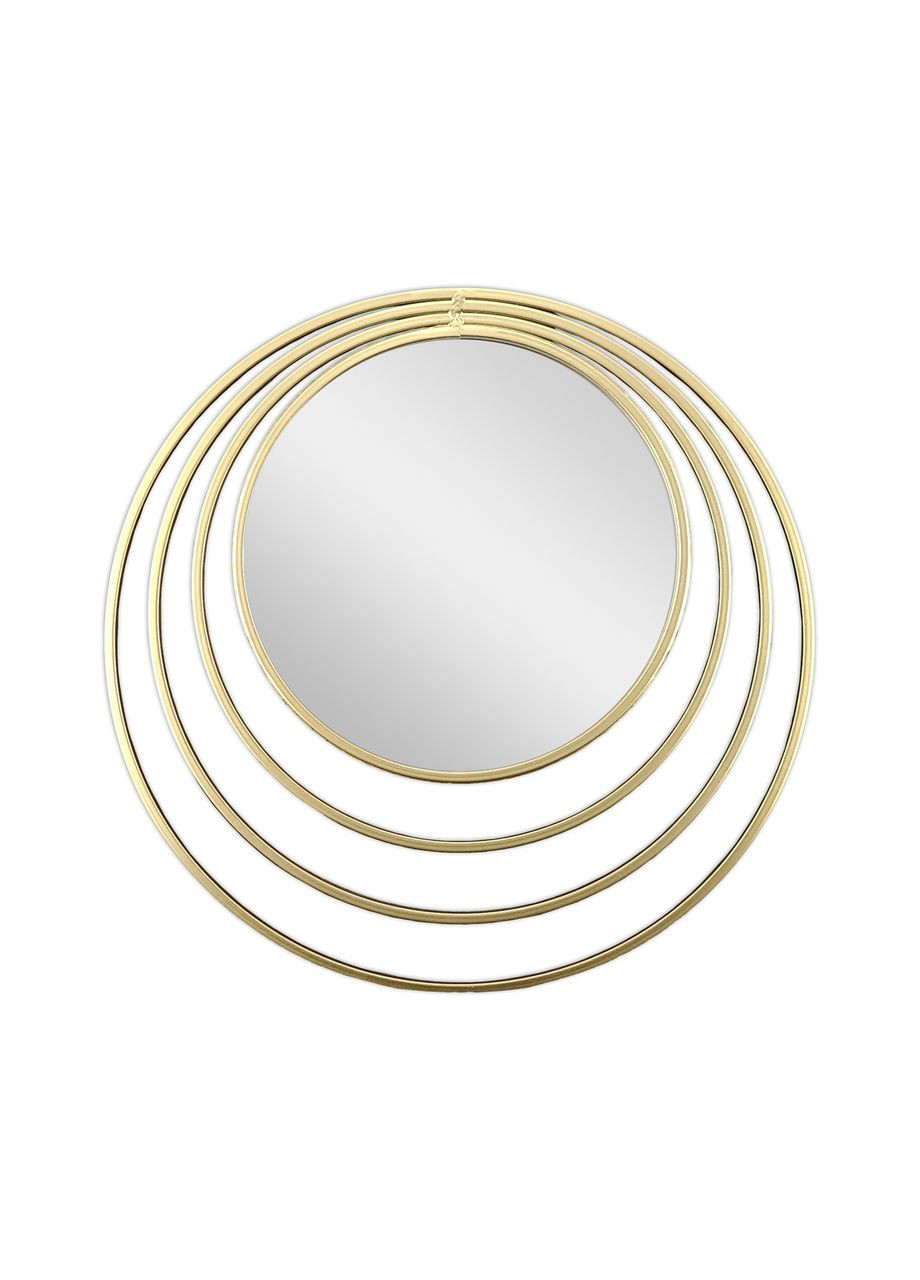 Дзеркало настінне металеве кругле 1029 No Brand (277635662)