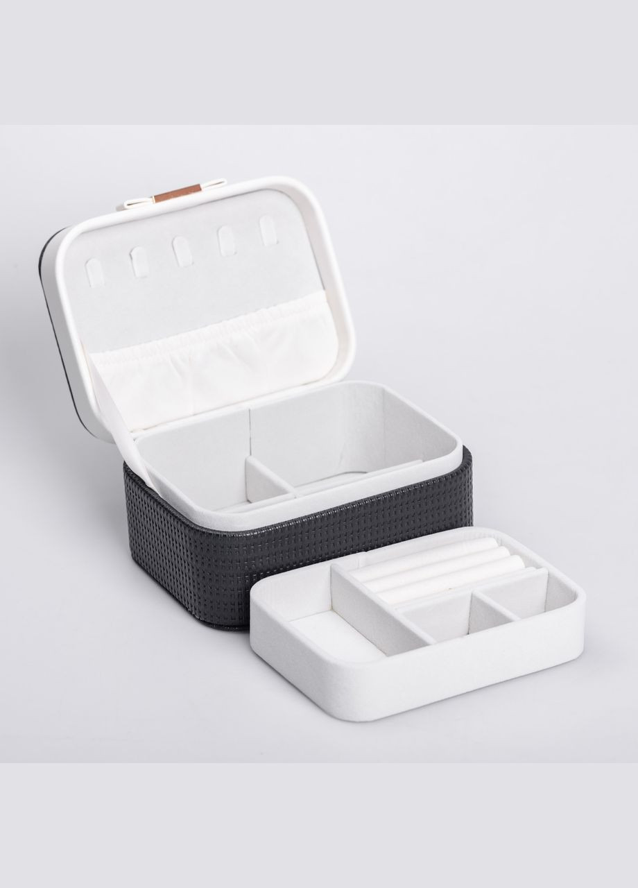 Скринька для прикрас з еко шкіри 15.5×11.5×8.5 органайзер для ювелірних виробів HP-5-37B Yiwu (325922732)