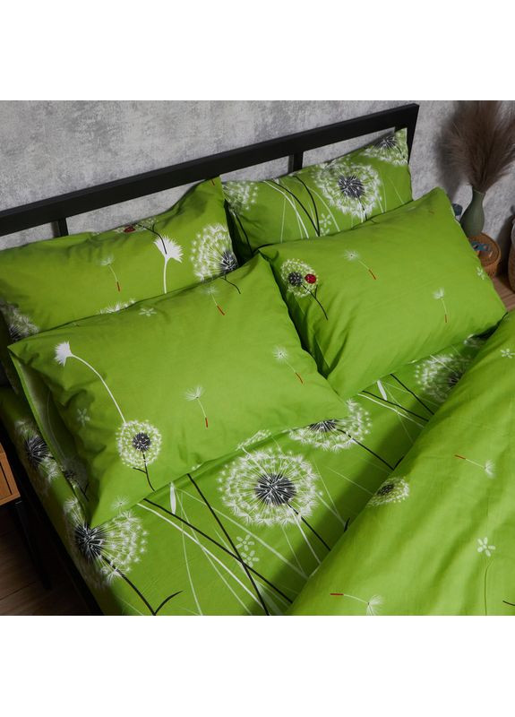 Комплект постільної білизни Бязь Gold Люкс «» Євро 200х220 наволочки 2х70х70 (MS-820006382) Moon&Star Green Harmony (356114134)