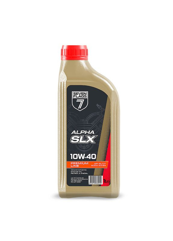 Автомобильное моторное масло Premium Line 10W-40 1л 7350118360552 7Flags (365966351)