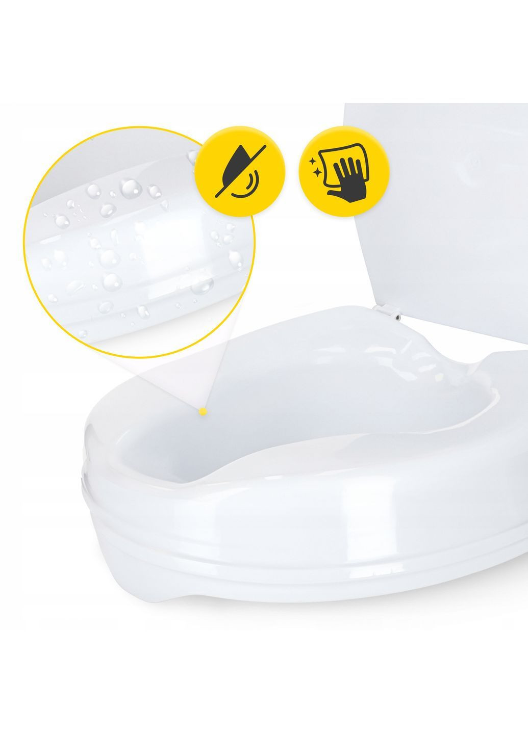 Насадка (надставка) на унітаз 15 см White (P-5905973406444) 4FIZJO (372925198)