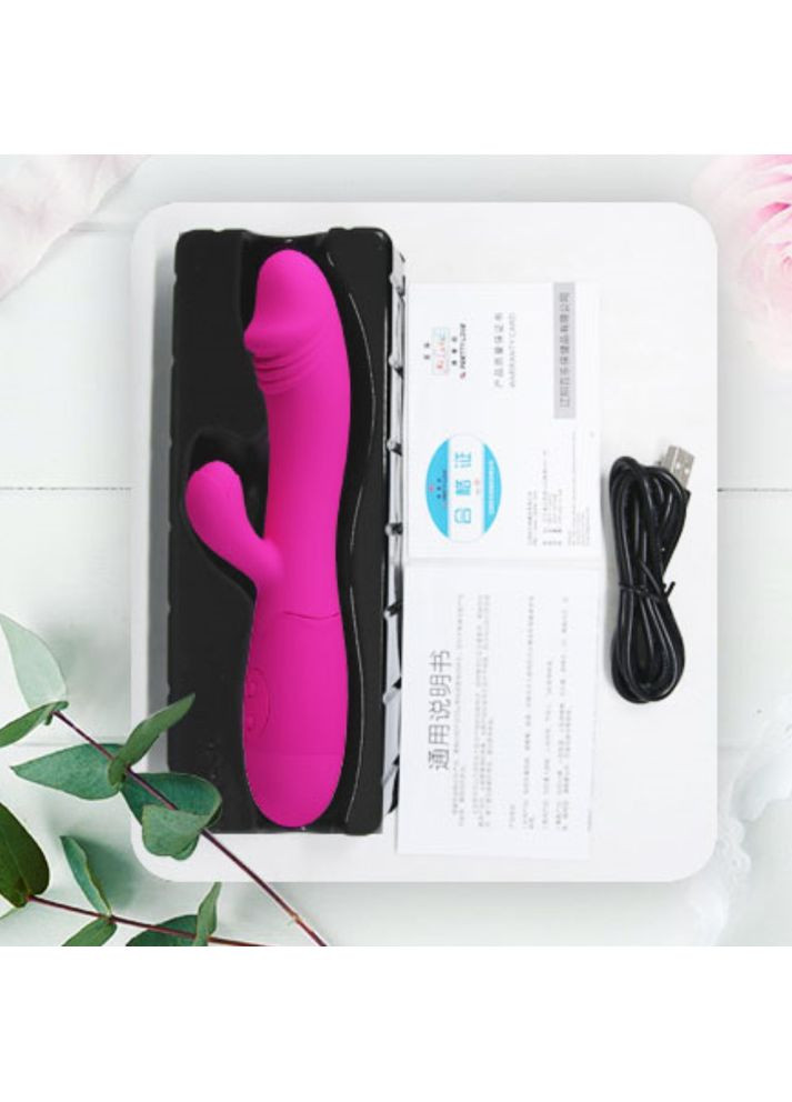 Вагинальный вибратор на аккумуляторе с клиторальным стимулятором Pretty Love "Snappy" от Baile LyBaile (356509021)