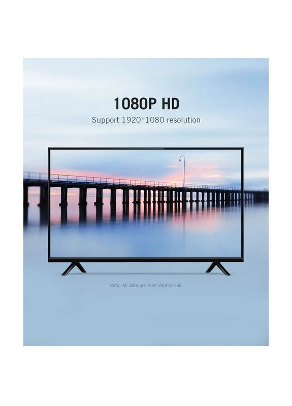 Перехідник HDMI to VGA Converter 1080P with 3.5MM Audio () () Vention AIDB0 (357472033)