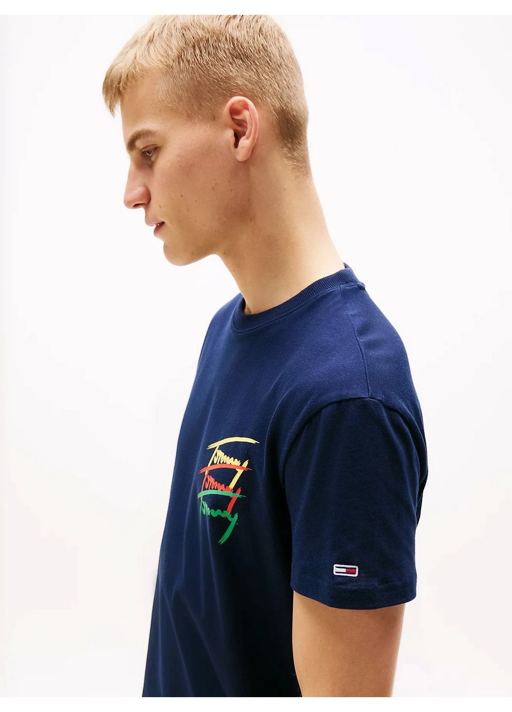Індиго футболка Tommy Jeans DM0DM20771-C1G