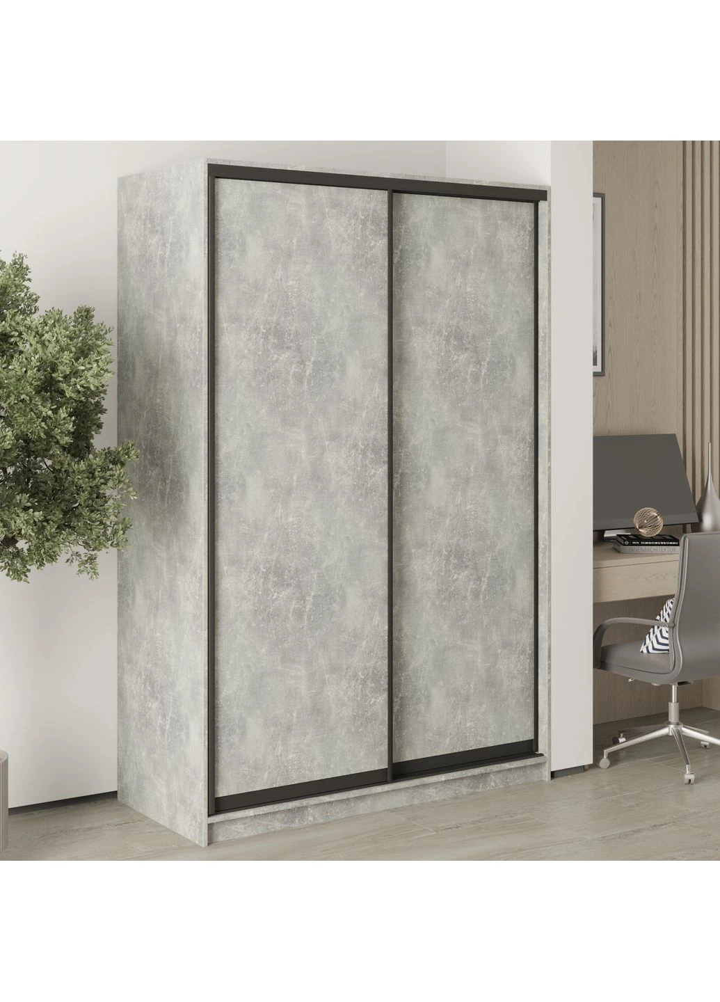 Шафа-купе дводверна Стандарт BG 2ДСП 140x45x210 см (MBS-10835) MebelStar (394209837)