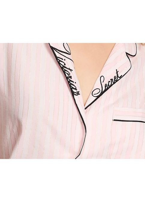 Комбінована піжама жіноча фланелева flannel long pajama set на середній зріст сорочка + брюки Victoria's Secret