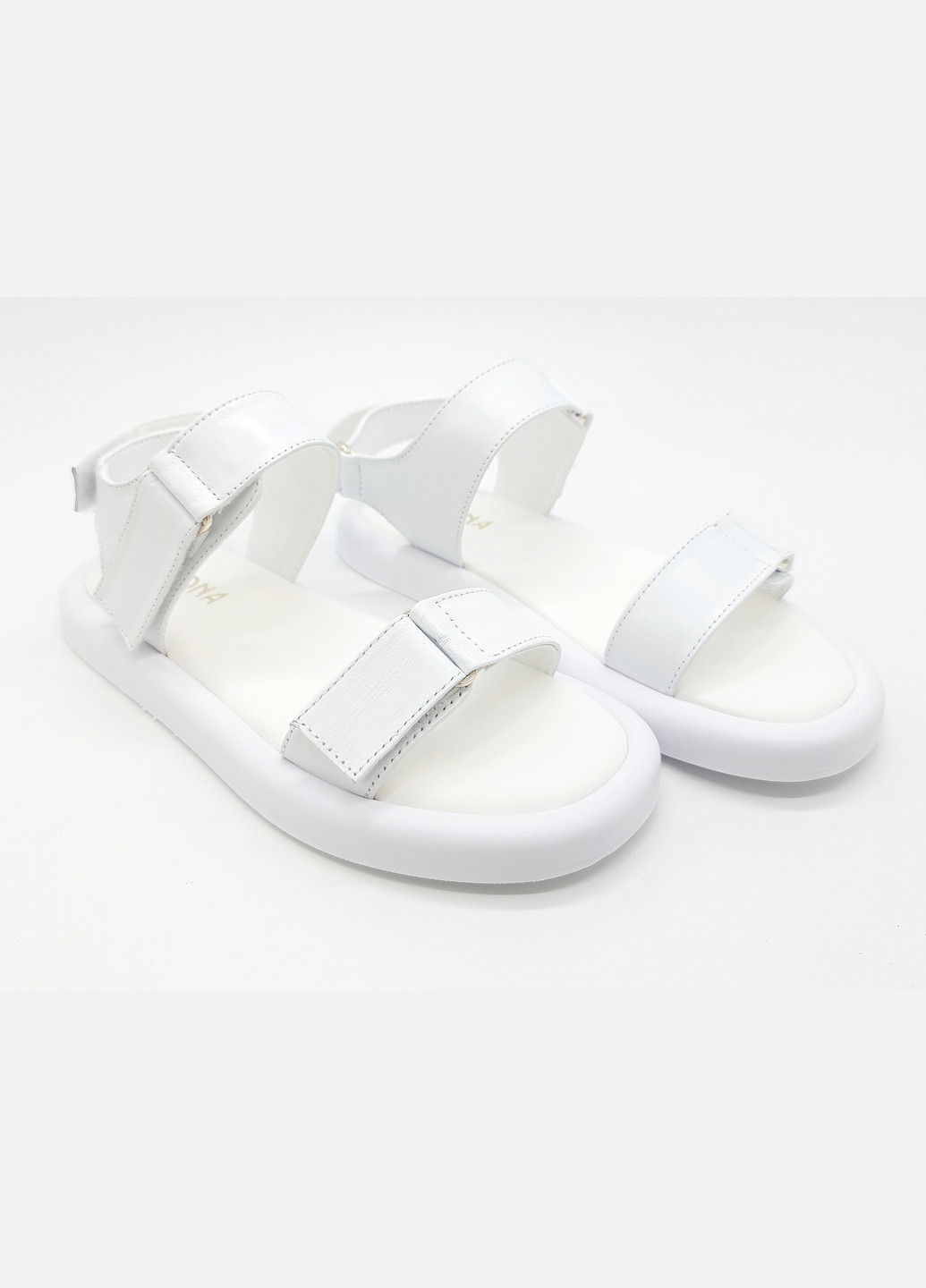Белые босоножки женские белые кожаные te-18-15 24,5 см (р) Teona