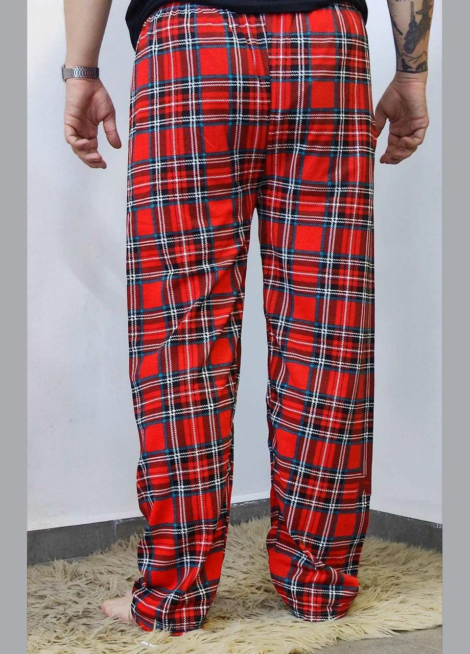 Красные домашние демисезонные брюки Rinda Pijama