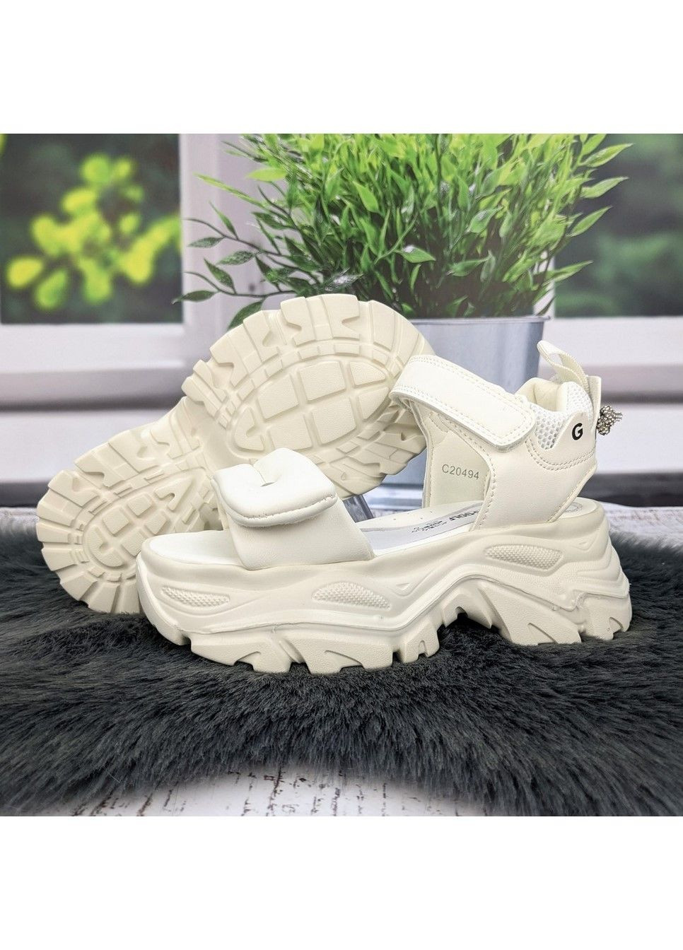 Белые босоножки сандалии детские для девочки Jong Golf