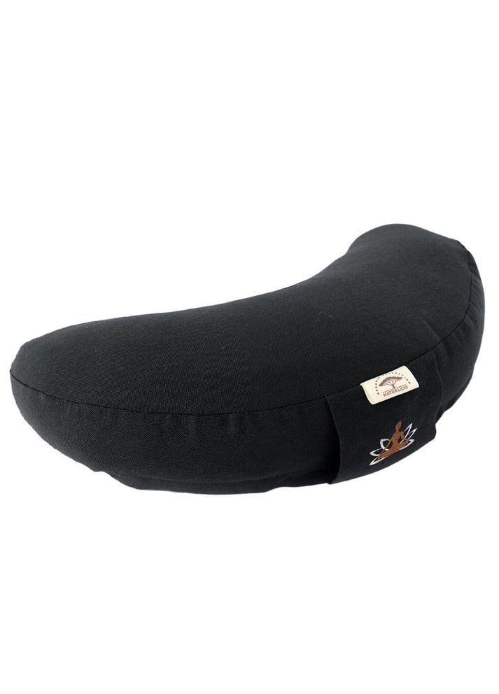 Подушка для йоги та медитації 46х25х10 - з гречаним лушпинням чорна IDEIA (333819591)