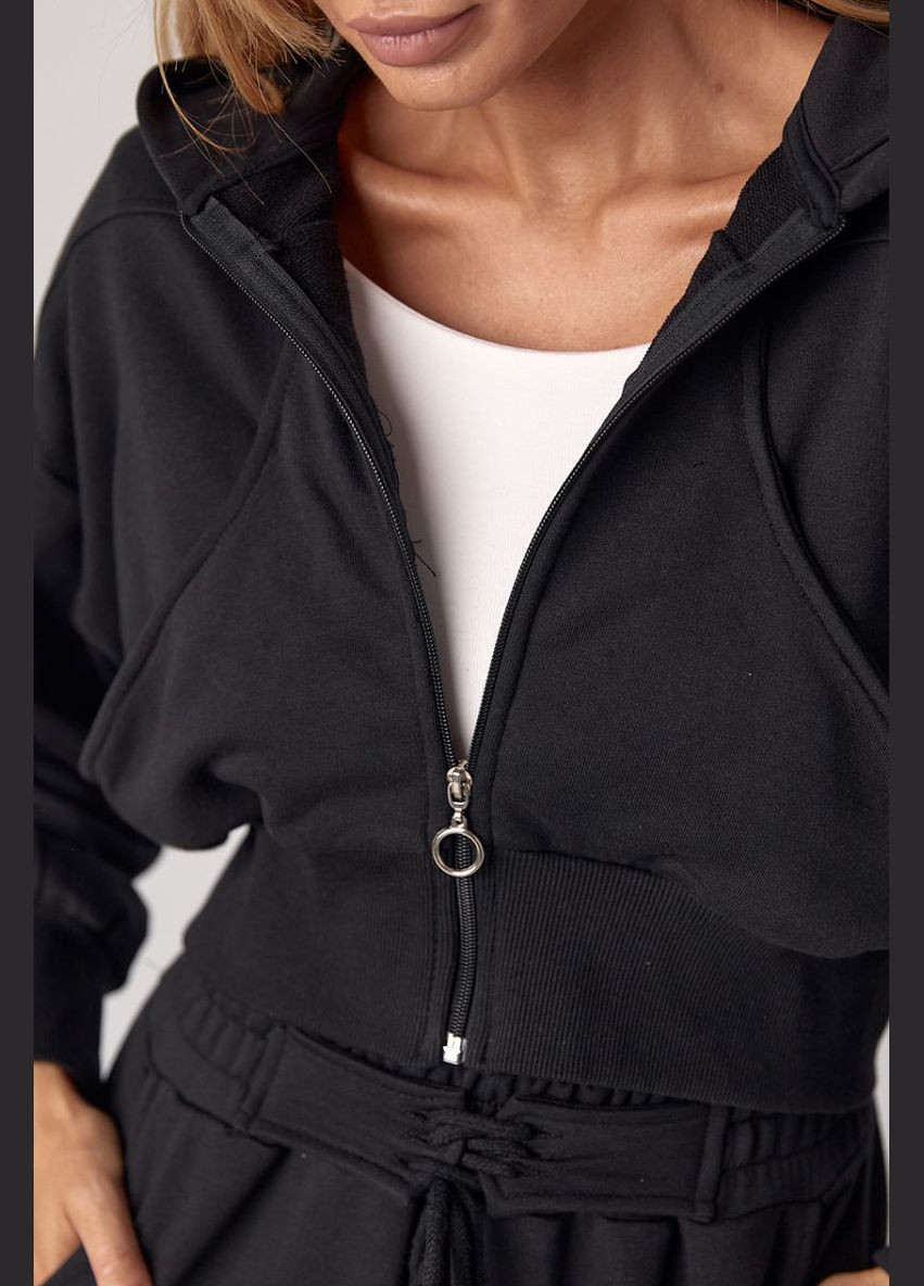 Спортивний костюм з коротким худим і штанами зі шнурівкою на поясі 0573 Lurex (315799408)