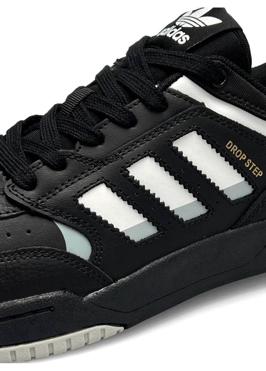 Черные демисезонные кроссовки мужские, вьетнам adidas Originals Drop Step Black