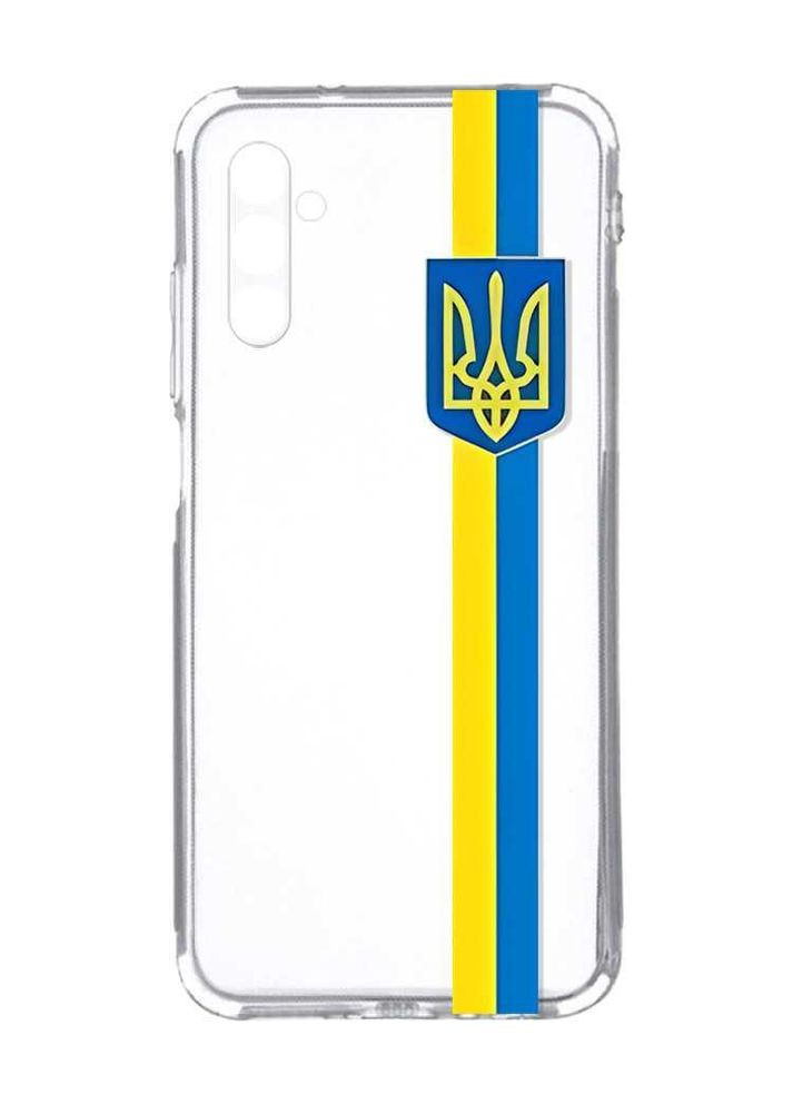 Прозорий чохол на Samsung Galaxy A34 5G/A346:: Стрічка Україна (патріотичний принт 253) Creative (360690872)
