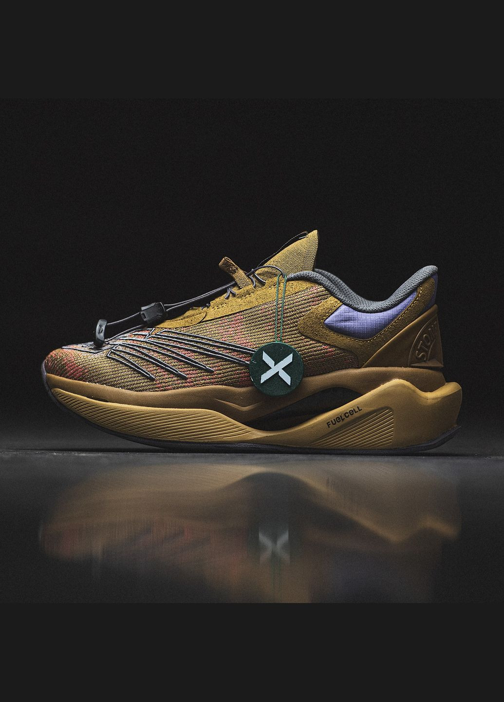 Коричневые демисезонные кроссовки мужские и женские new balance fuelcell x stone island brown | нью беланс фуэл селл коричневый No Brand