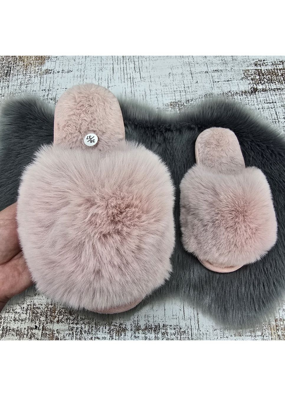 Капці жіночі домашні хутряні Fashion (350879692)