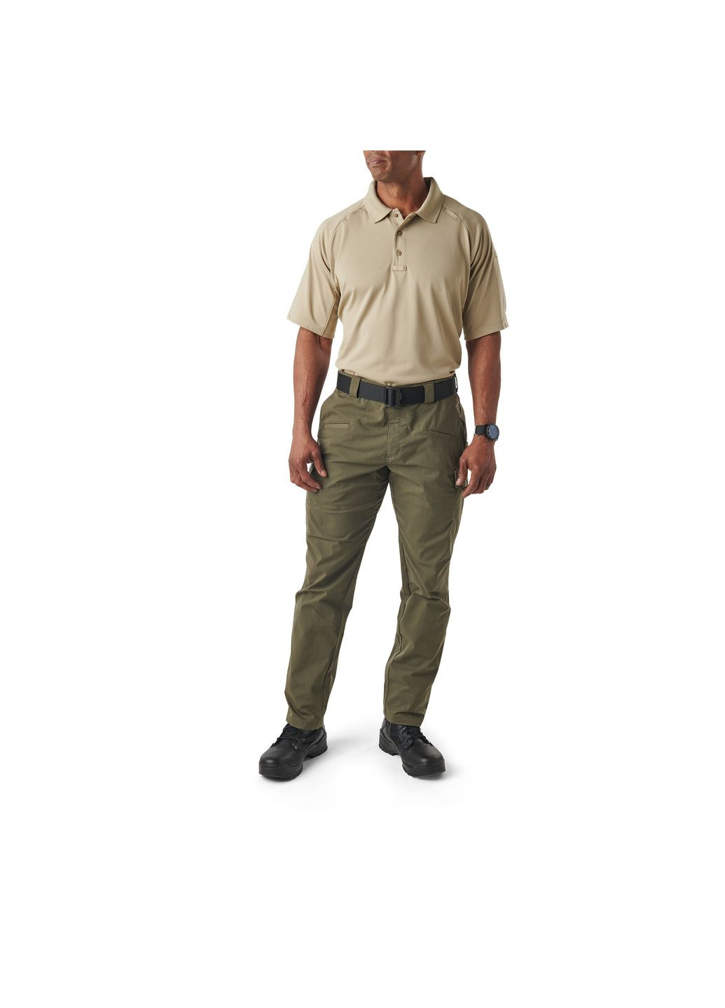 Футболка поло тактическая с коротким рукавом Performance Polo - Short Sleeve, Synthetic Knit Silver Tan 5.11 Tactical (315823480)