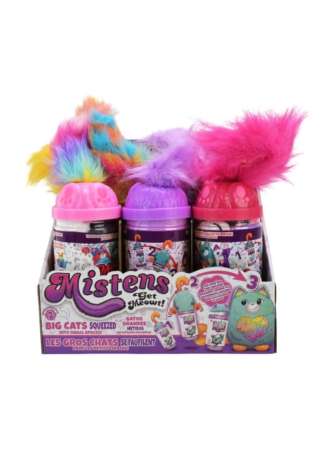 Интерактивная мягкая игрушка Кот-сюрприз в банке Mistens, в ассортименте - No Brand C2381 (371924864)