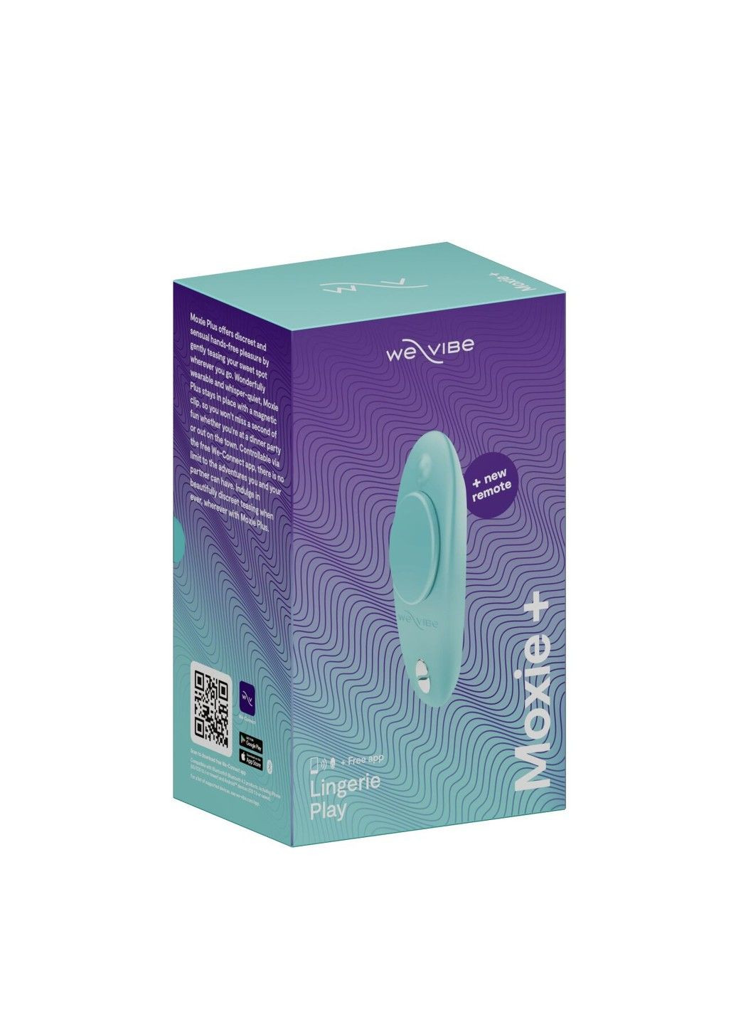 Смарт-вібратор у трусики Moxie+ Aqua, оновлений пульт ДК We-Vibe (315497736)
