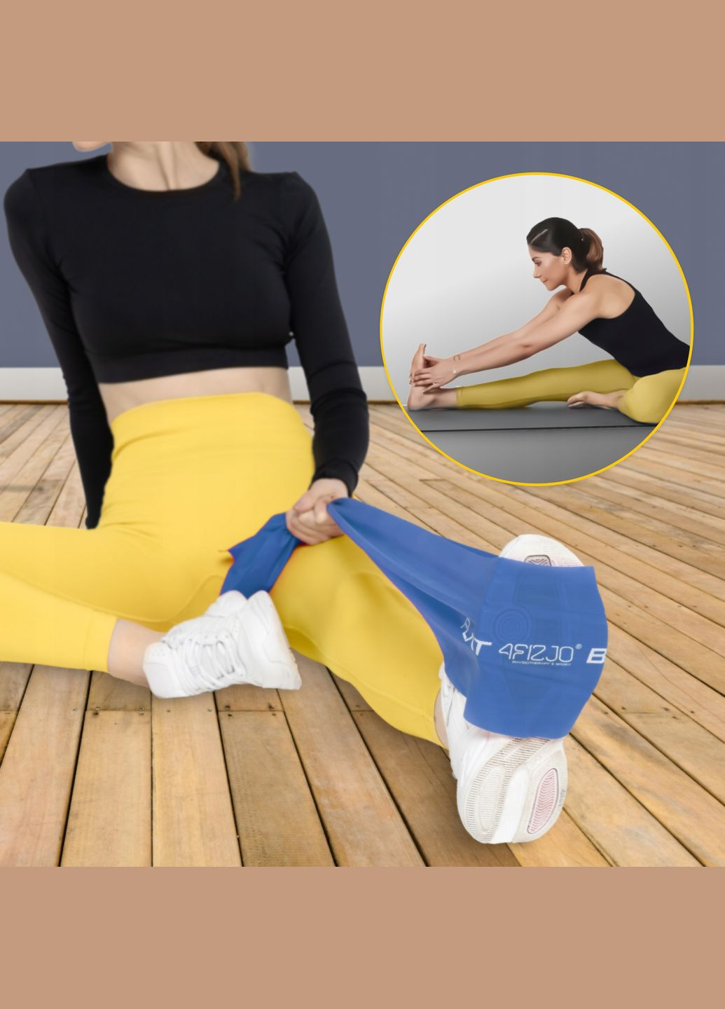 Лента-эспандер для спорта и реабилитации Flat Band 200 х 15 см 9-11 кг Blue () 4FIZJO P-5907222931660 (345710534)