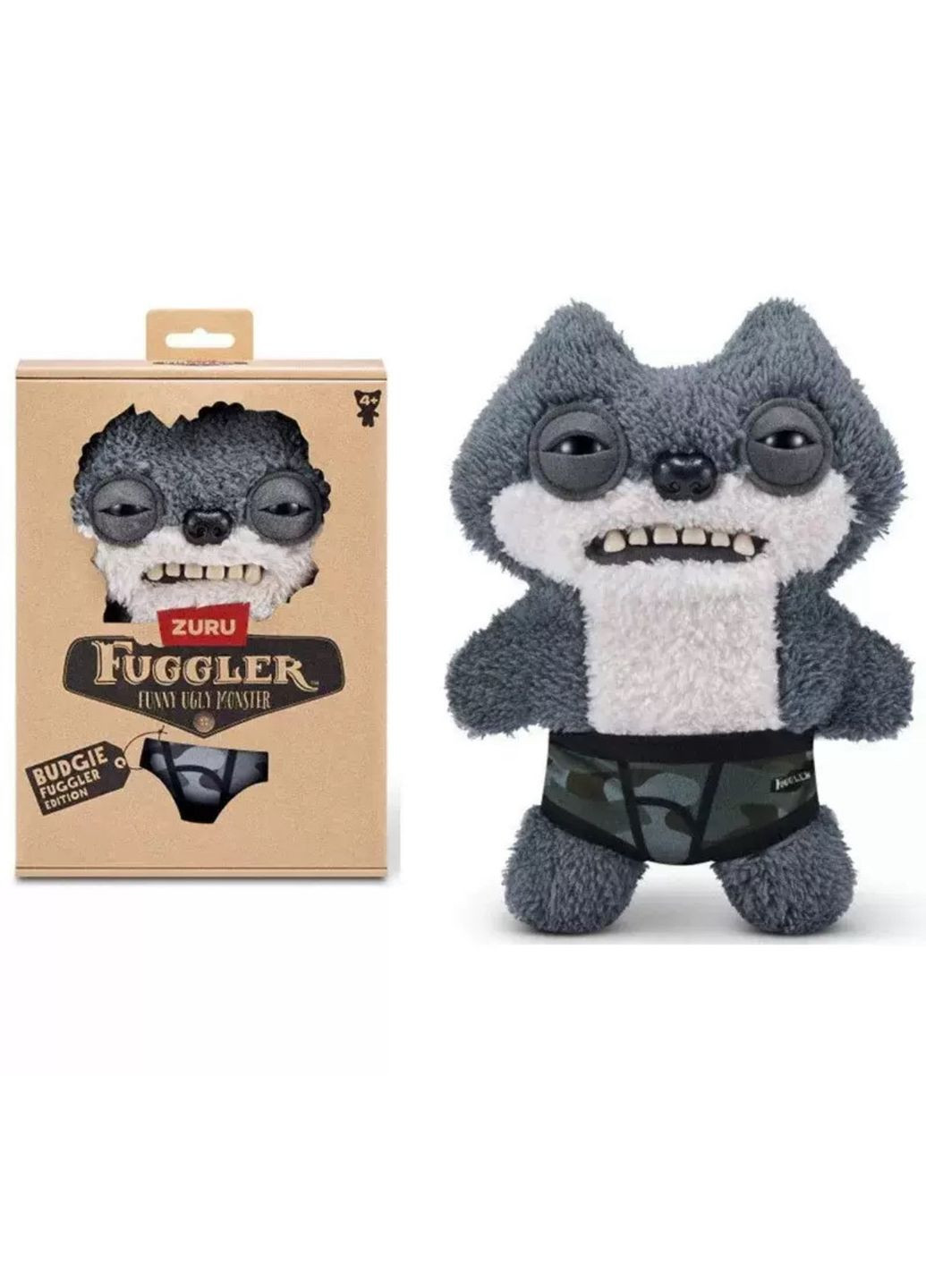 Мягкая игрушка Фаглер Fuggler Серый ОРИГИНАЛ! No Brand (363968759)