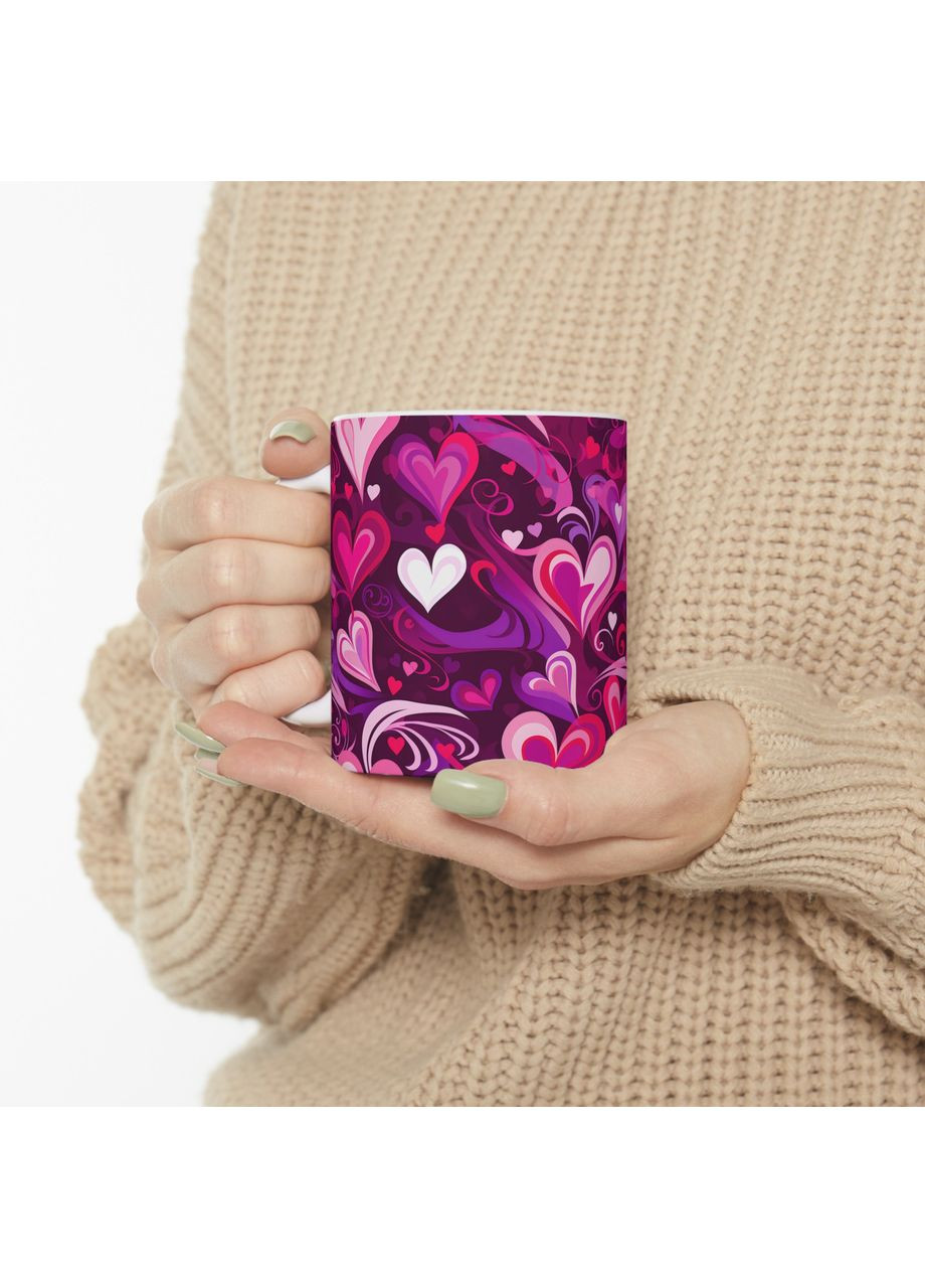Керамическая чашка с дизайном "Палитра сердец" - 13 No Brand (368671327)