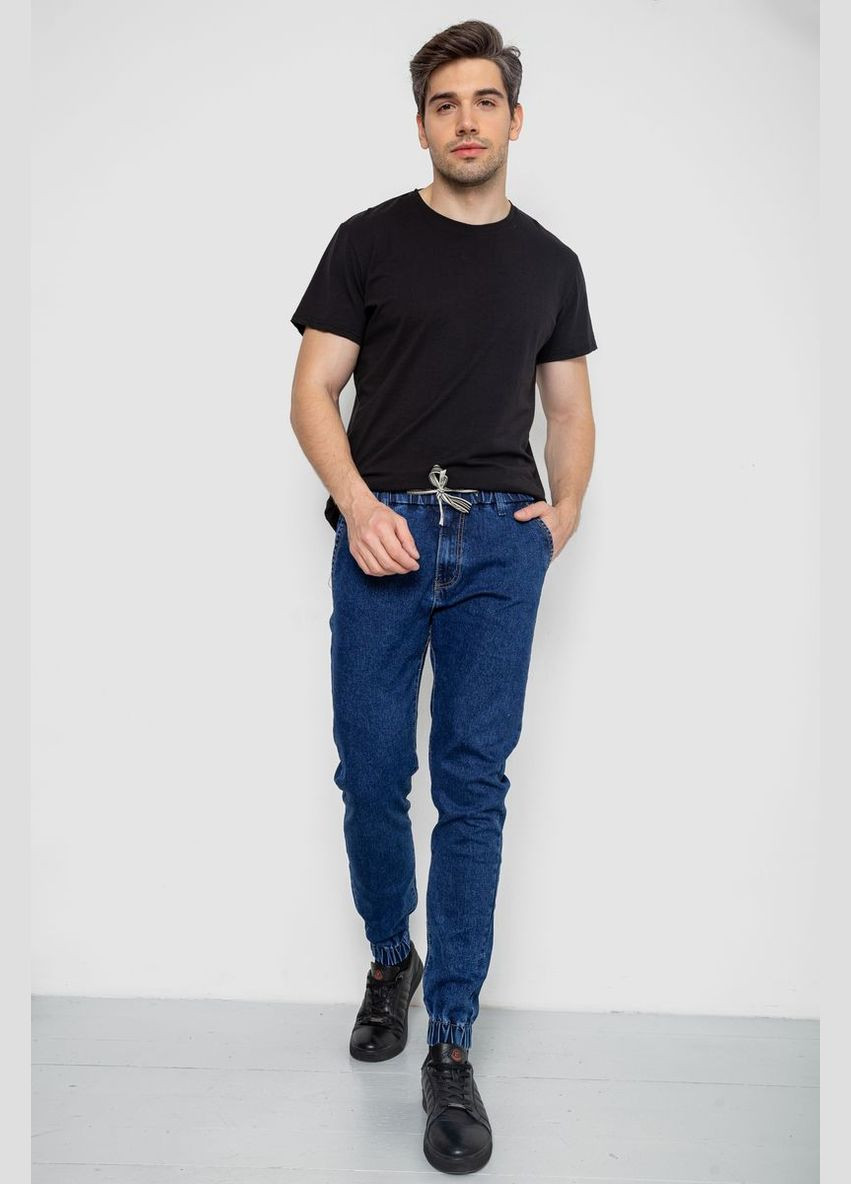 Синие демисезонные прямые джинсы мужские синие однотонные размер 32 (sku_244r8065) Ager