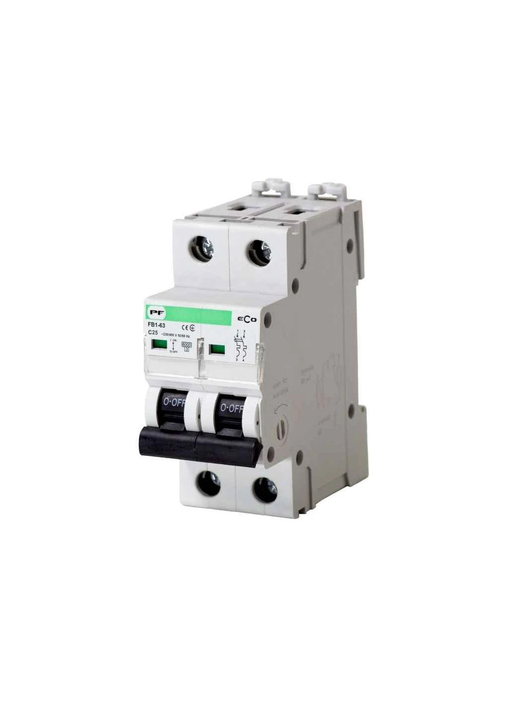 Автоматический выключатель 2P 25A C 6kA ECO FB1-63 ТМ PF No Brand (387434773)