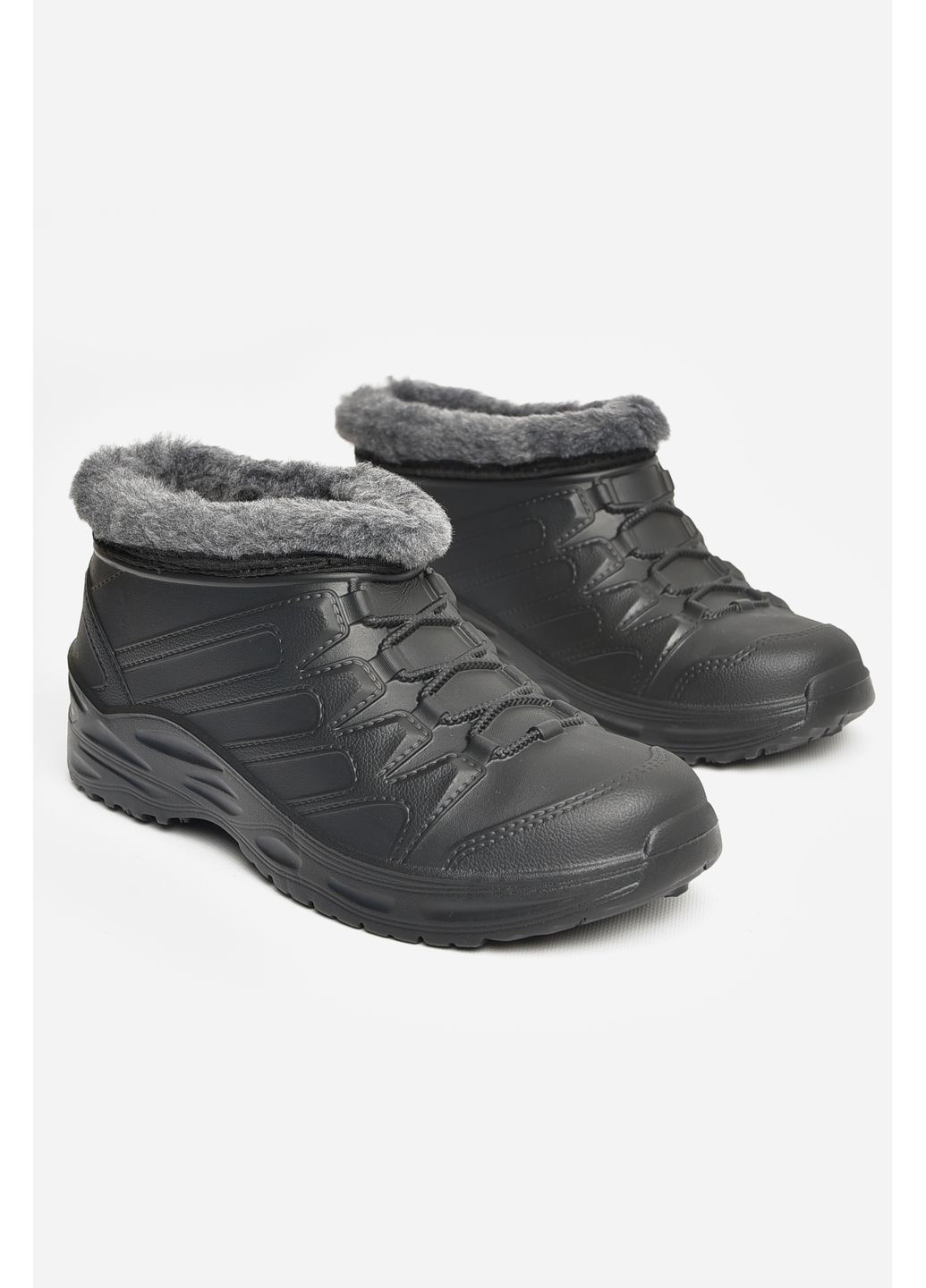 Калоші чоловічі на хутрі чорного кольору Let's Shop (362082680)