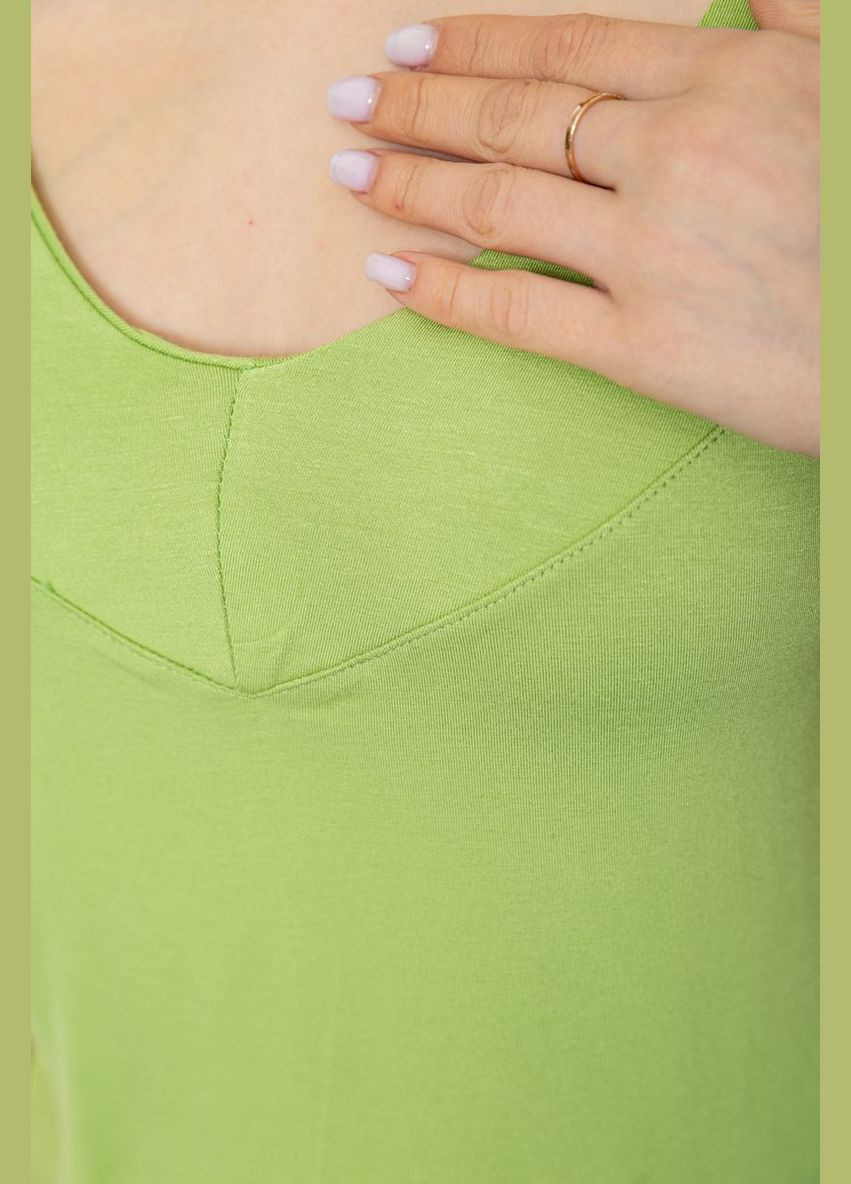 Светло-зеленая летняя футболка-топ женская Ager 186R511