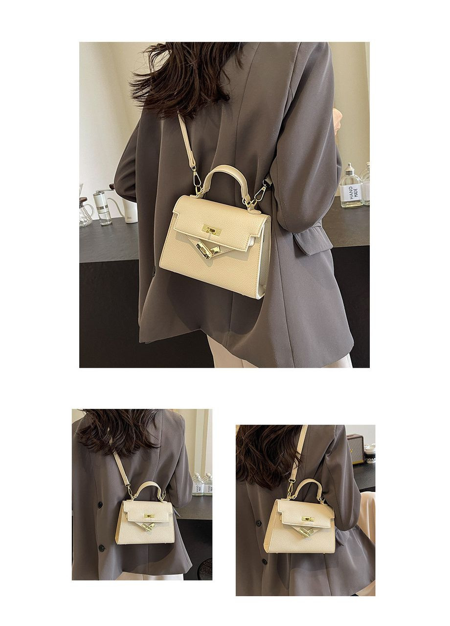 Жіноча сумка 6219 крос-боді на ремінці біла молочна No Brand (313235615)