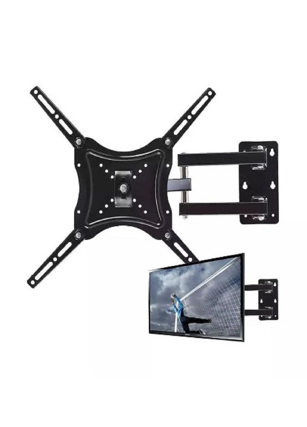 Кронштейн для телевизора 14" - 55" HDL-117B-2 настенный крепеж держатель для ТВ до 50 кг Черный VTech (305057684)