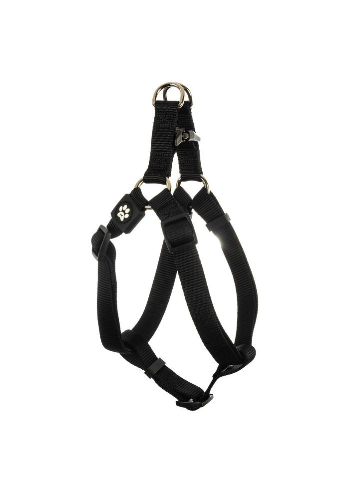 Шлейка для собак Harlem X черная нейлон 53-77 см/20 мм GimDog (372504509)