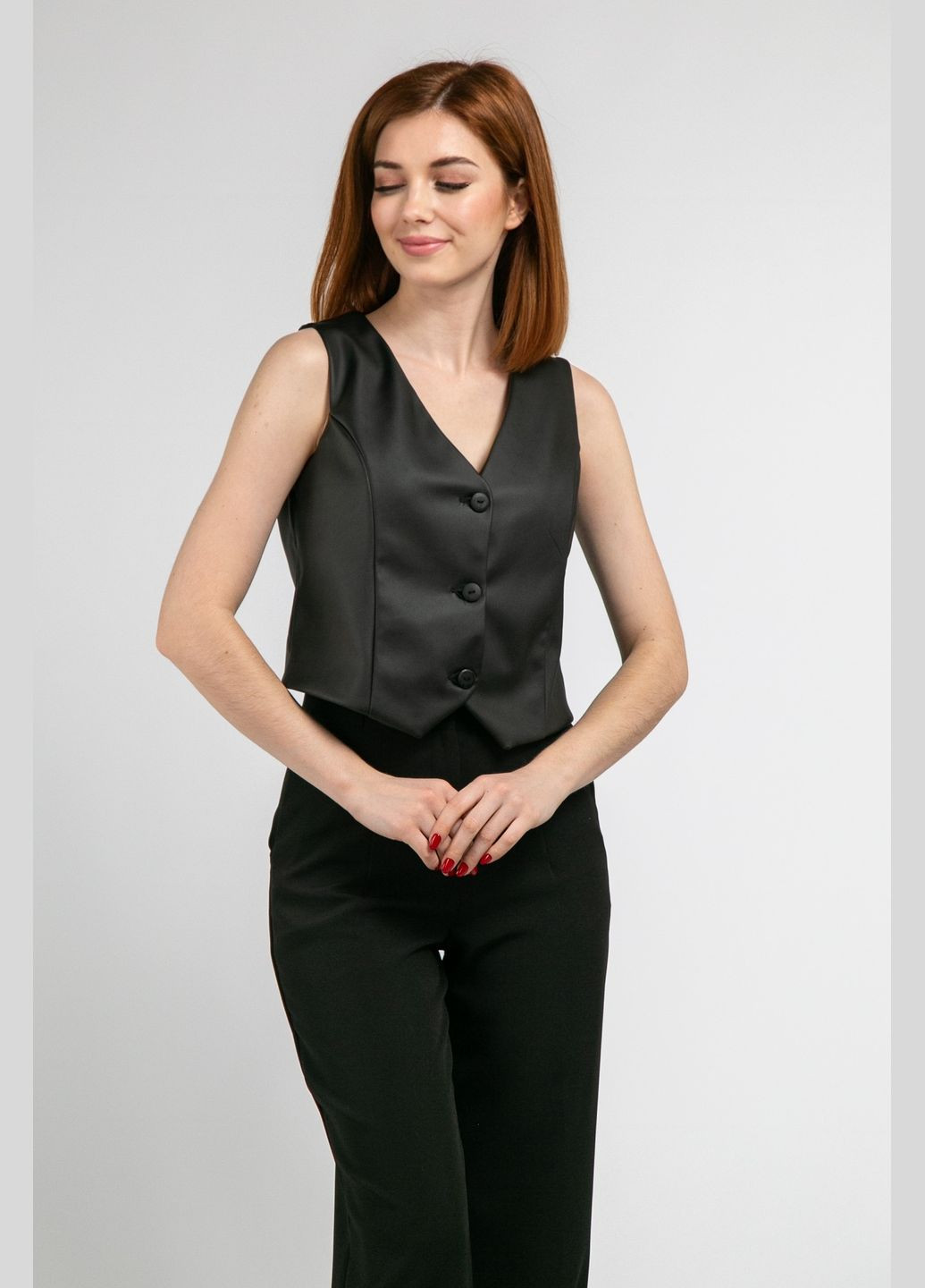 Классический жилет из эко-кожи. CHICLY (316645202)