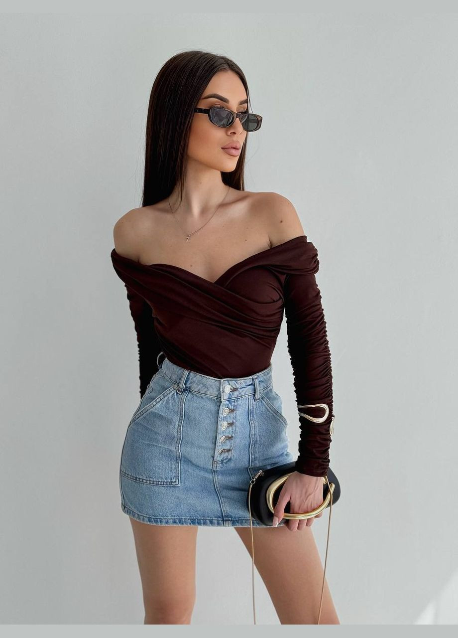 Женское стильное боди с декором. Adelante (333300536)