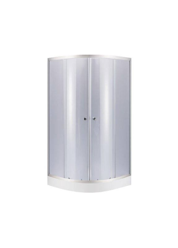 Душевая кабина Latwa SC80x80.SAT.LOW.GR, стекло тон. 4 мм + Душевой поддон KAPIELKA ST80x80x15 LIDZ LLASC8080SLGSET (337514696)