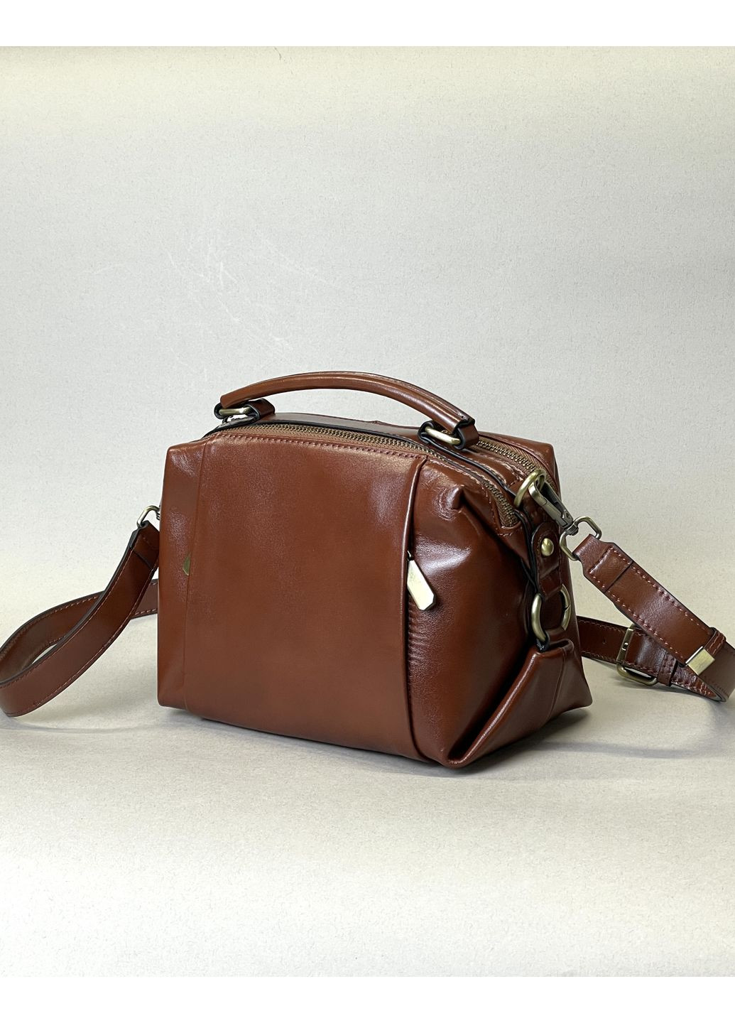 Кожаная сумка женская, средняя, на плечо, с ручкой, кроссбоди, натуральная кожа Genuine Leather Кросбоді (361376964)