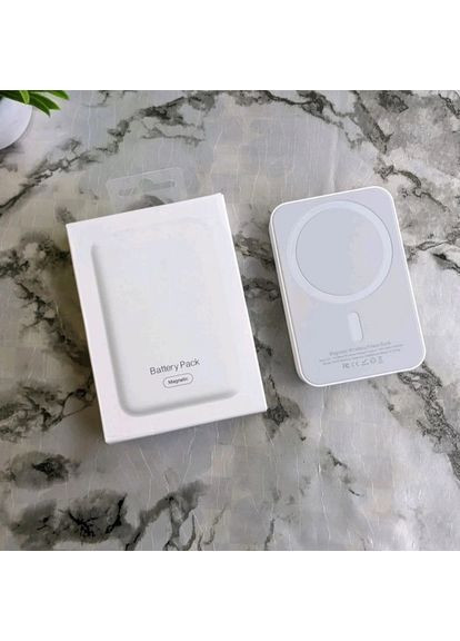 Повербанк Магнітний для iphone MagSafe Battery Pack Magnetic 10000 mAh Зовнішній акумулятор No Brand MagSafe Battery Pack 10000 (372122017)