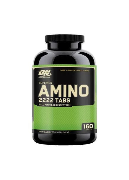 Комплекс аминокислот сывороточного, соевого белка "Amino 2222", 160 таблеток Optimum Nutrition (361117885)