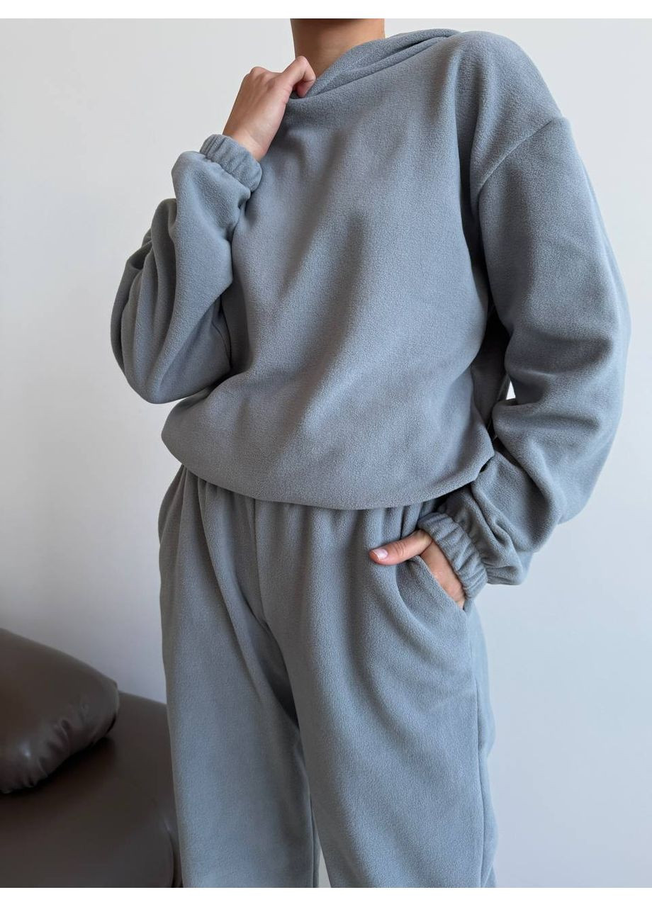 Костюм фліс двосторонній не кашлатиться не линяє,кофта на затяжках та штани Україна (359912745)