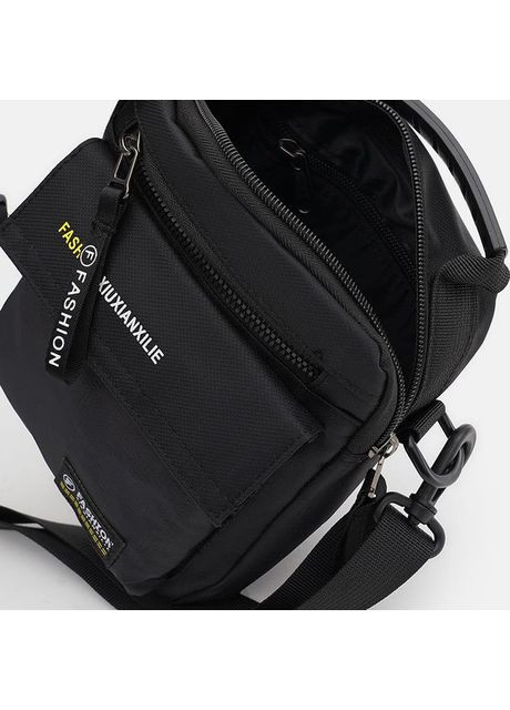 Сумка планшет через плечо текстильная мужская для документов и для телефона маленькая Черный 40243 Monsen (361348698)